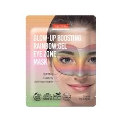 PUREDERM - Glow-Up Boosting Rainbow Gel Eye Zone Mask, 8g - Hydrożelowa maska na oczy